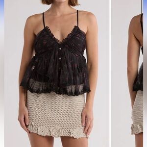 Free people floral cami tank